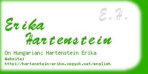 erika hartenstein business card